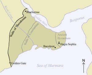 Map of Constantinople