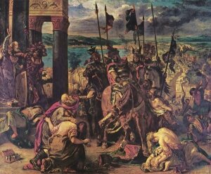 The Entry of the Crusaders into Constantinople, by Eugène Delacroix, 1840.