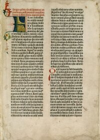 The beginning of the Gutenberg Bible, Epistle of St. Jerome