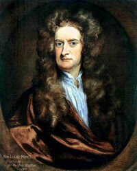 Newton in 1702. Portrait by Godfrey Kneller