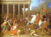 Jerusalem Temple Destruction, AD 70, by Nicolas Poussin