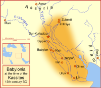 Babylonian Empire during the time of the Kassites, 13 c. BC