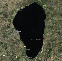 Sea of Galilee region interractive map