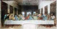The Last Supper fresco in Milan (1498)  by Leonardo da Vinci