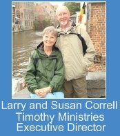 Larry and Susan Correll, Timothy Ministries, Executive Director, (by the canal in Bruge, Belgium)