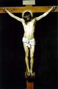 the crucifixion of Jesus as portrayed by Diego Velázquez