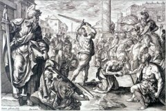 martyrdom of St. Paul, 16th - 17th century, Hendrik Goltzius 