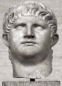 a bust of Roman Emperor Nero